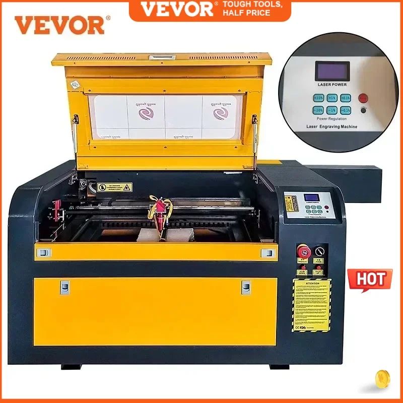 VEVOR CO2 Laser Engraving Machine 50W/60W Laser Engraver For Wood  Acrylic Rubber M2 Controller CNC Printer Tool with Stand