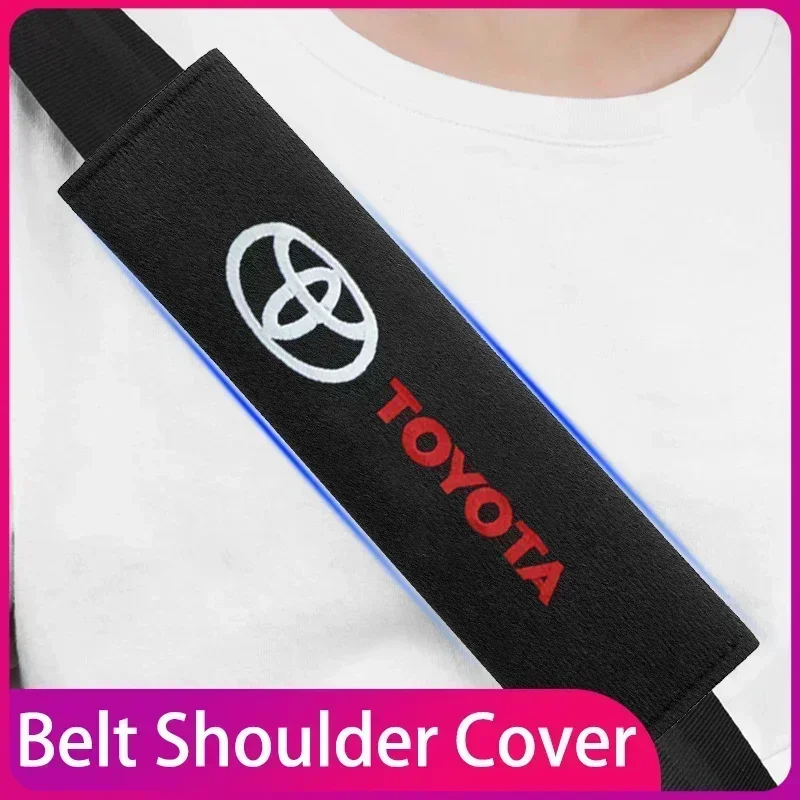

Car Seat Belt Cover styled Cotton Safety Shoulder Protector For Toyota Corolla Yaris Chr Auris RAV Land Cruiser Highlander Vitz