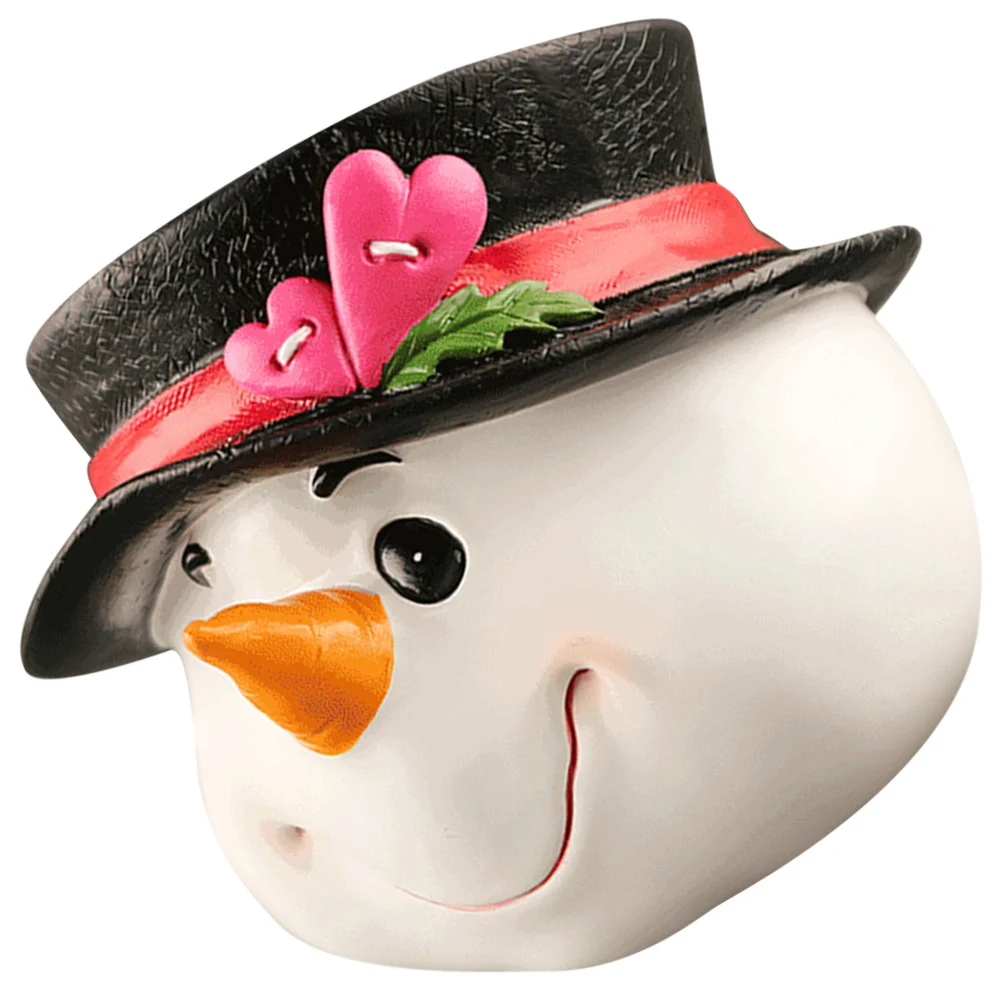 

Small Snowman Ornament High Quality Resin Christmas Figure for Holiday Home Decor Mantel Tabletop Fireplace Display Xmas Party