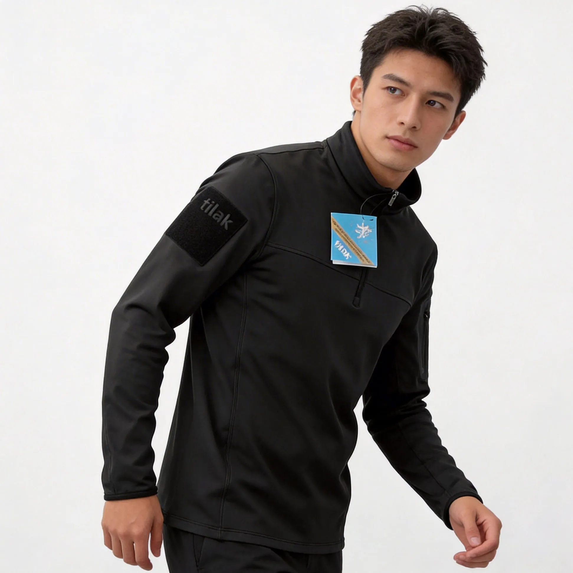 Gen2 outdoor tactical stand up collar fleece jacket with warm and breathable three-dimensional cut, comfortable and skin friendl