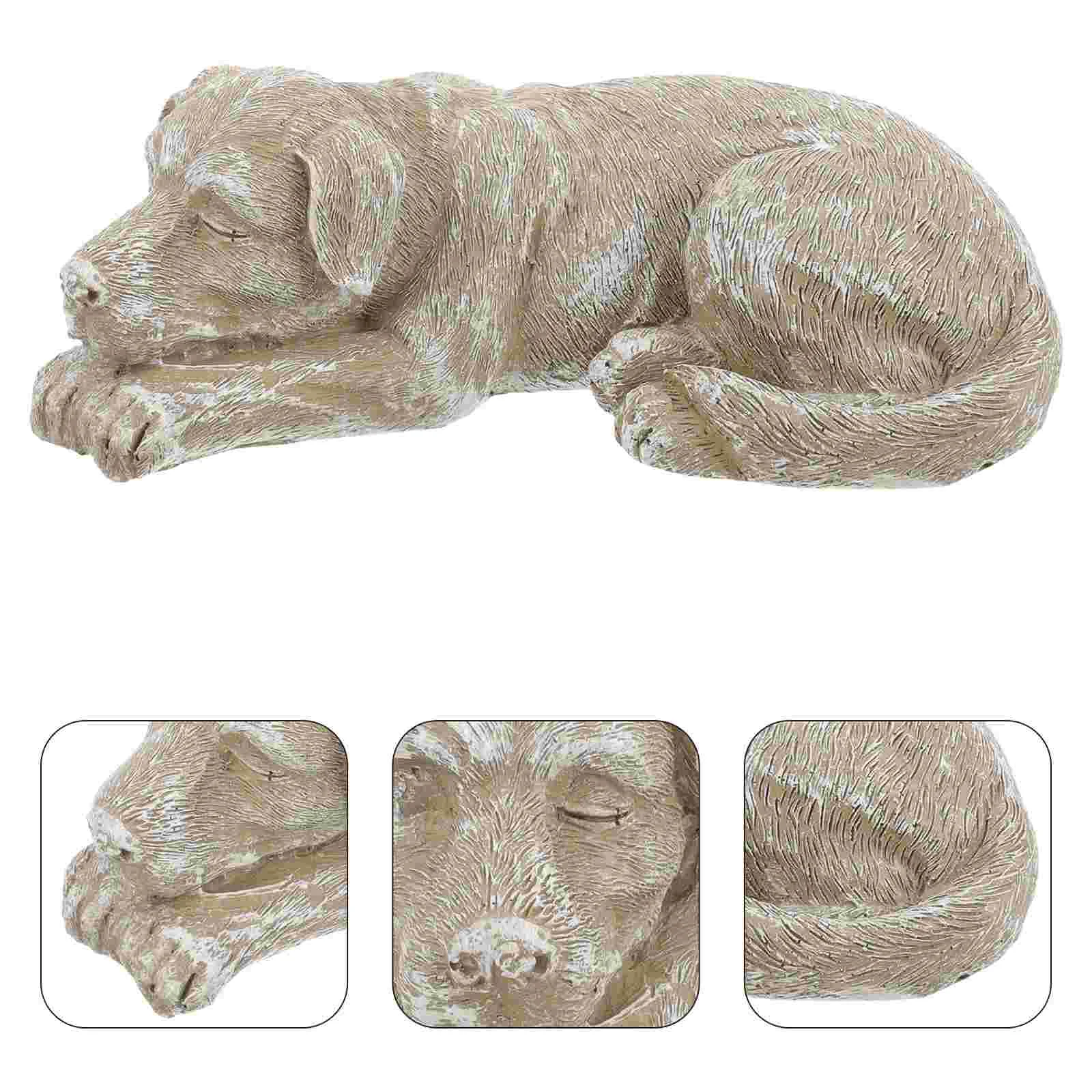 Garden Pet Memorial Tombstone Statue Cat Dog Cemetery Decorative (Dog) Ornament Plaques Tribute Animal Resin Grave Markers