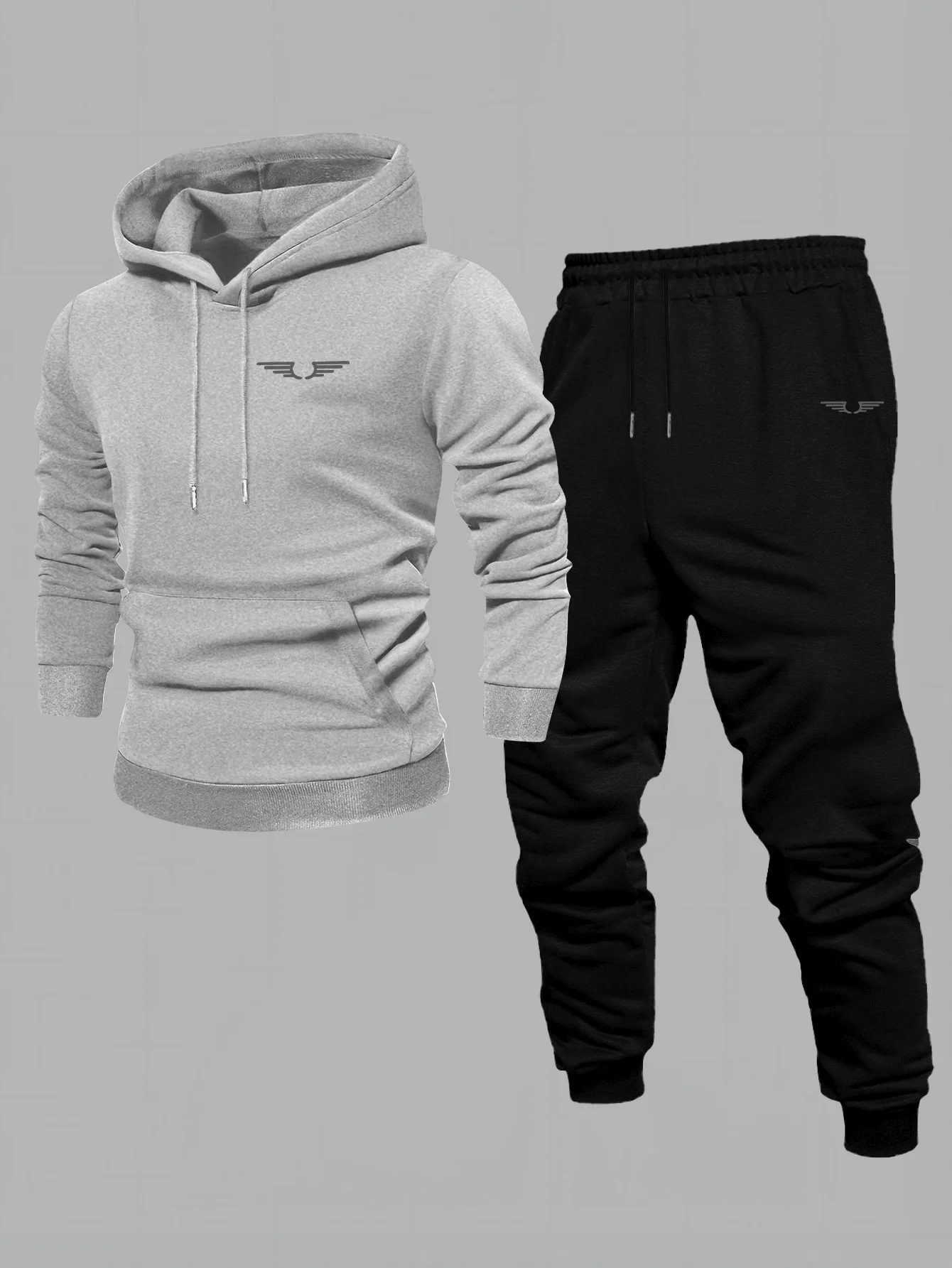 Men's Casual Hooded Sweatshirt Print Kangaroo Pocket Adjustable Drawstring Hood Machine Washable Regular Fit Casual Wear Hoodie
