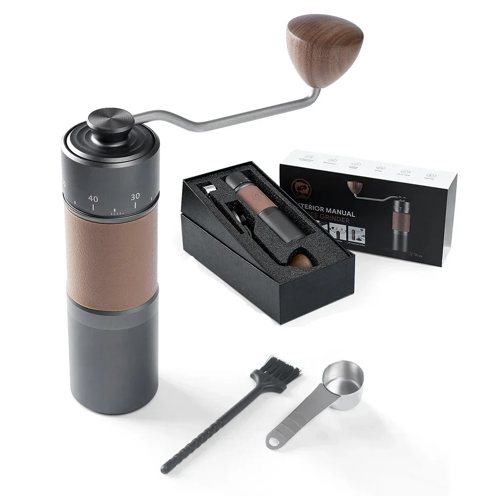 

M1star Manual Coffee Grinder Portable Mill 420stainless Steel 30g Coffee Power Titanium Plating Burr Coffee Grinder