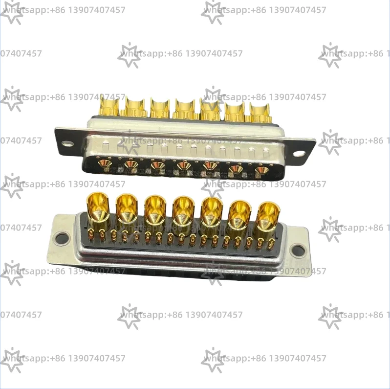 

10 шт. без клеммы DB 24W7 D-SUB разъем «папа» и «мама» вилки и розетки, смешанные с сильноточными автомобильными контактами 17 + 7P