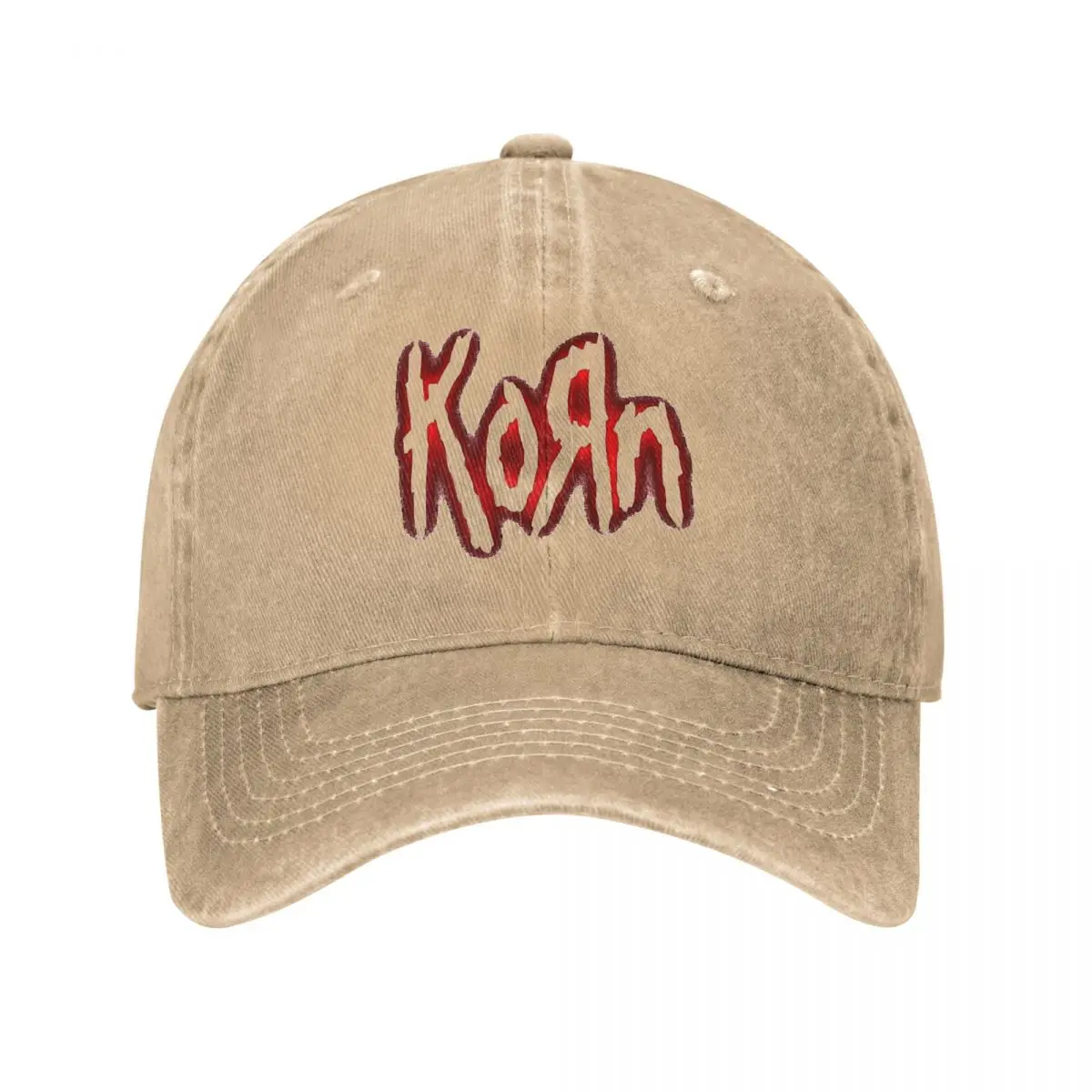 Casual Korn Rock Music Band Red Blood Baseball Caps for Men Women Distressed Washed Snapback Hat Outdoor Running Golf Gift Hats