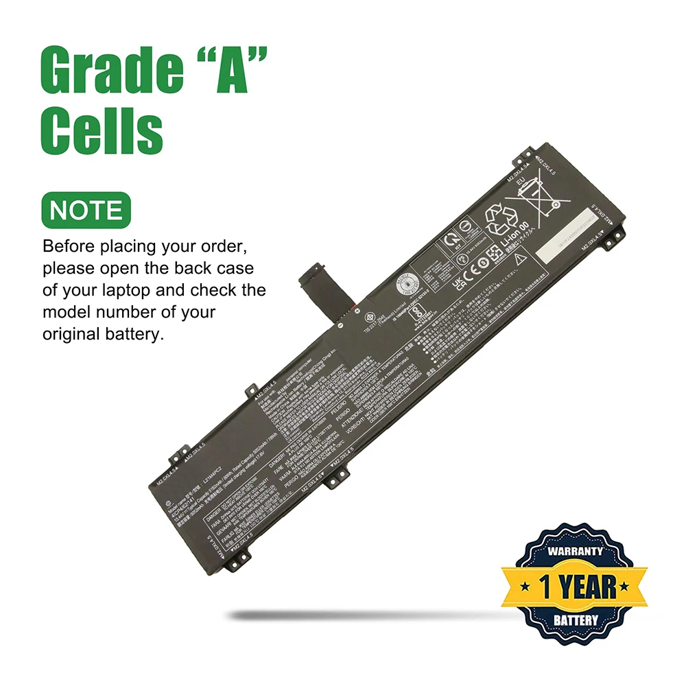 Imagem -04 - Bateria para Lenovo Legion 15iah7 15iah7h Legion Pro 16iah7 Série 16iah7h L21b4pc0 L21m4pc3 L21c4pc1 L21m4pc2 Sb11f24155