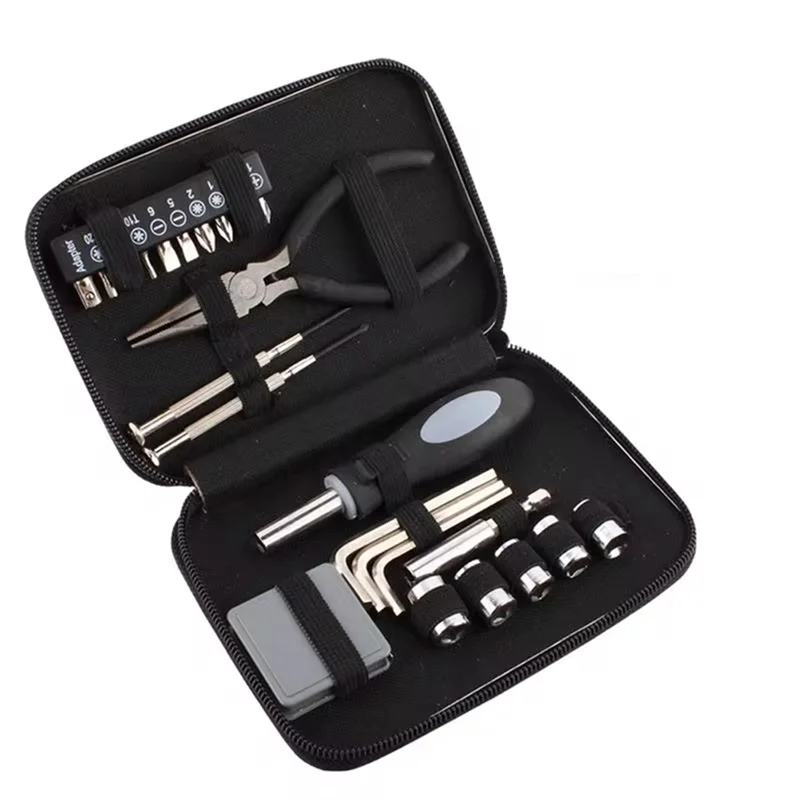 B45C Household Hand Tool Kit Portable Needle Nose Pliers Repair Tools With Storage Case Combination Package Mixed Tool Set