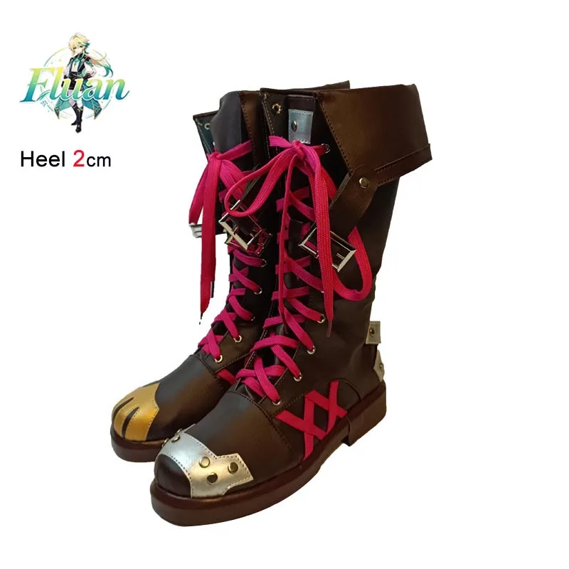 

Anime Shoes Custom Role-Playing Shoes Mid-calf Boots Men And Women Styles Available 2CM Coarse Heel Low Heel Party Short Boots