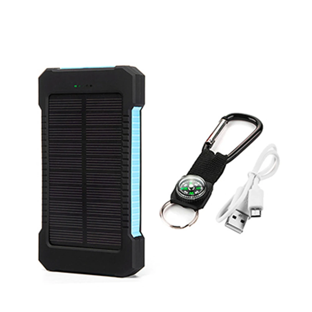 Portable Power Bank 50000mAh Solar Phone Charger for iphone Large Capacity LED Outdoor Travel Power BankPortable Power Bank 5000