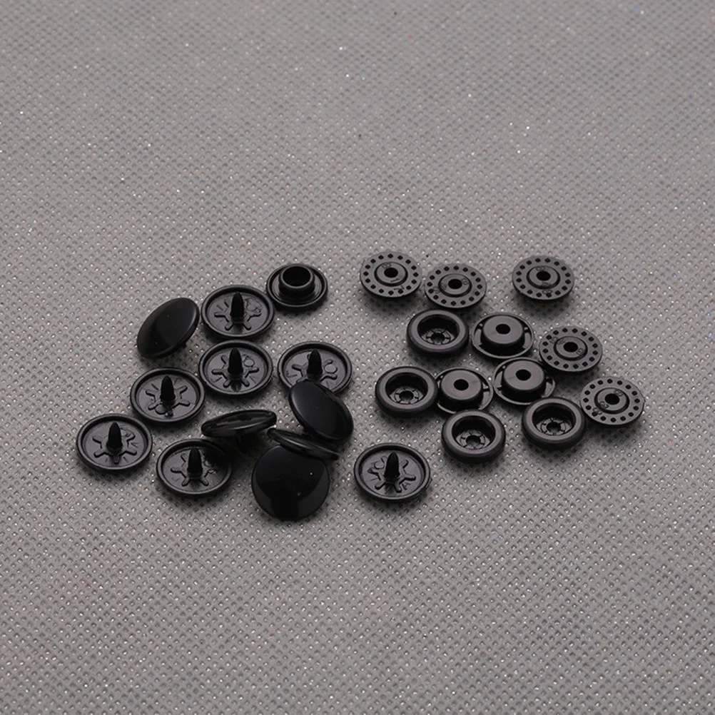 

100Sets Resin Four-Button Plastic Snap Fastener Kit Easy Install for Clothing Diapers Towels Accessories Plastic Buttons