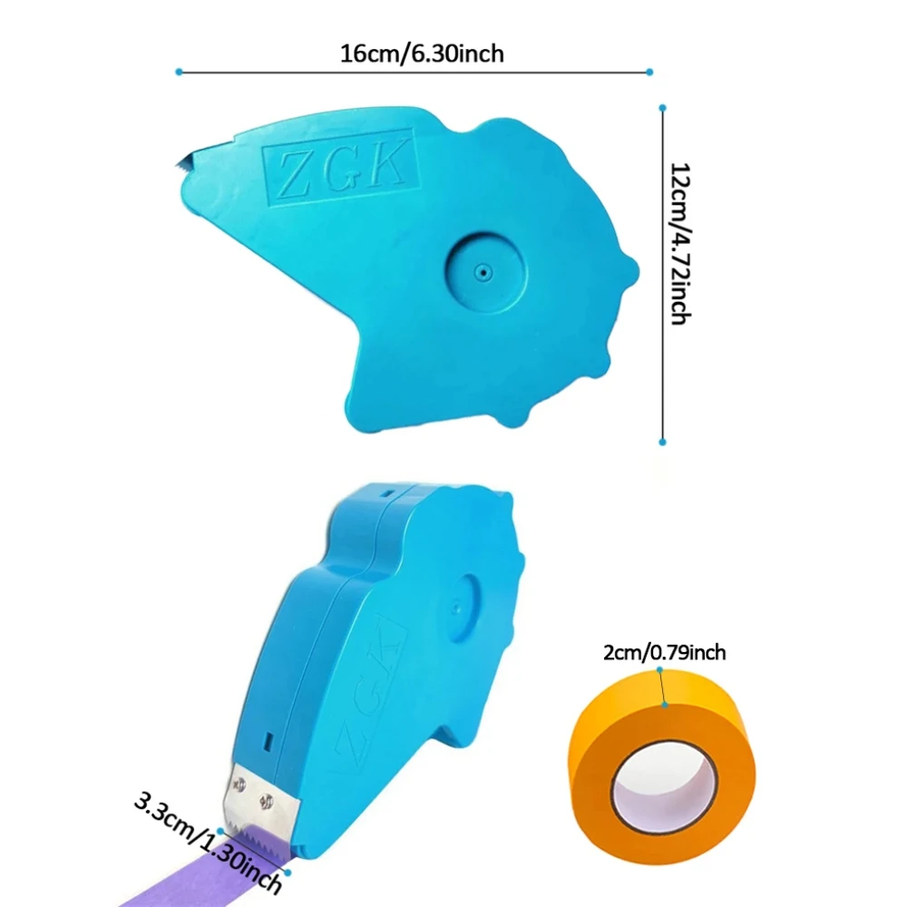 Upgraded Tape Dispenser Special Designed for stickers with an inner diameter of 3.8cm and a width of up to 3cm Masking Tapes