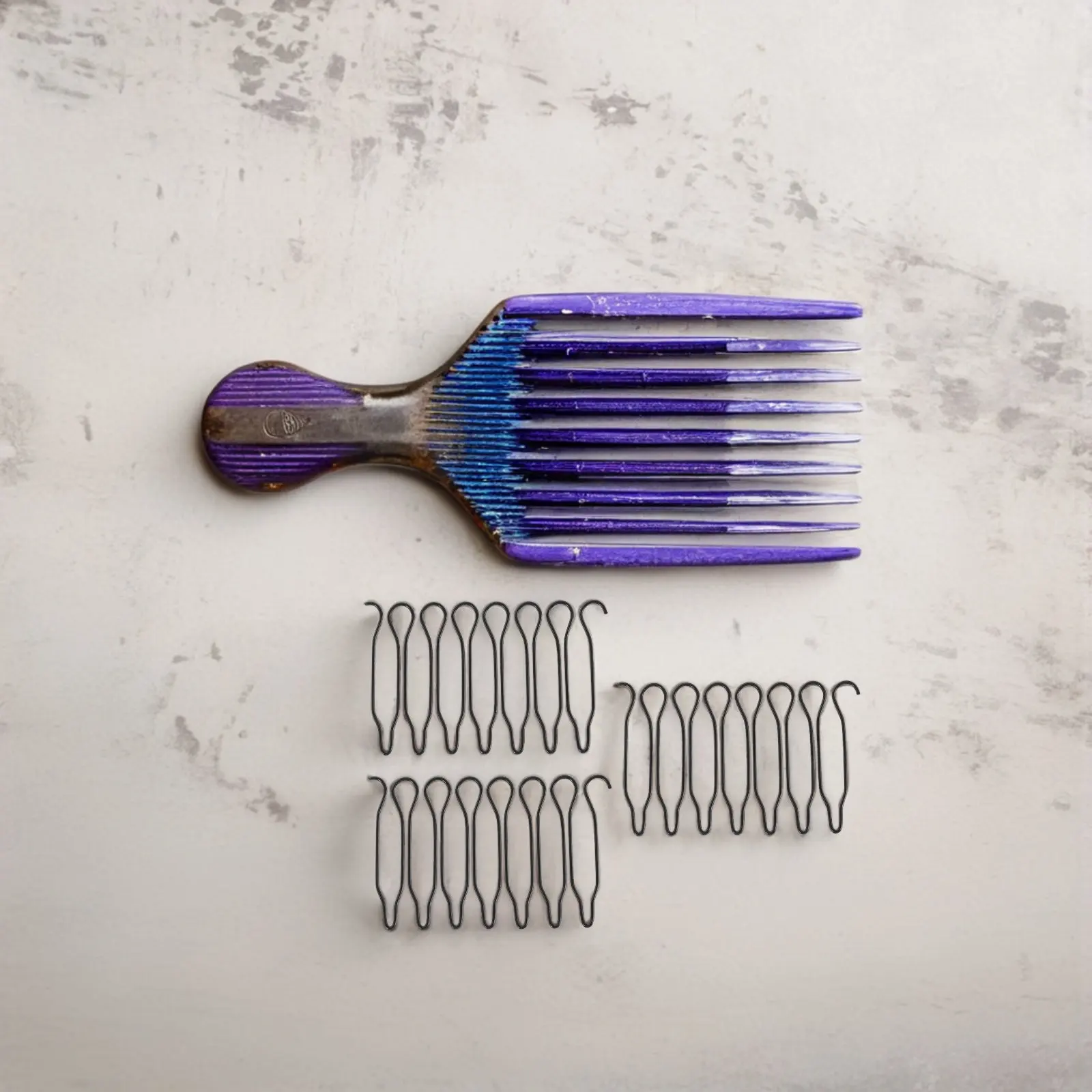 Metal Wire Hair Finishing Fixer Comb 40Pcs Stretchable Wavy Styling Tool for Updos Bangs Travel