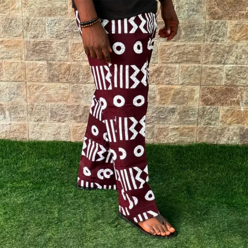 

2025 New Afrokente Sike Men's Fashion African Print Stylish Casual Streetwear Top | Trendy Breathable Cotton Blend