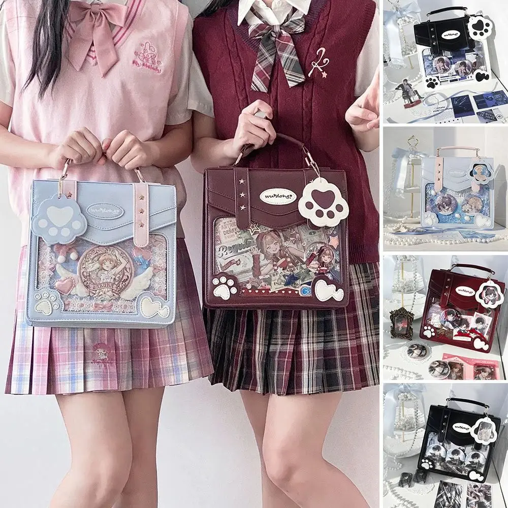 

Creative Large Capacity Ita Bags Harajuku PU Lolita Shoulder Bag Y2K Crossbody Bag Backpack Shopping