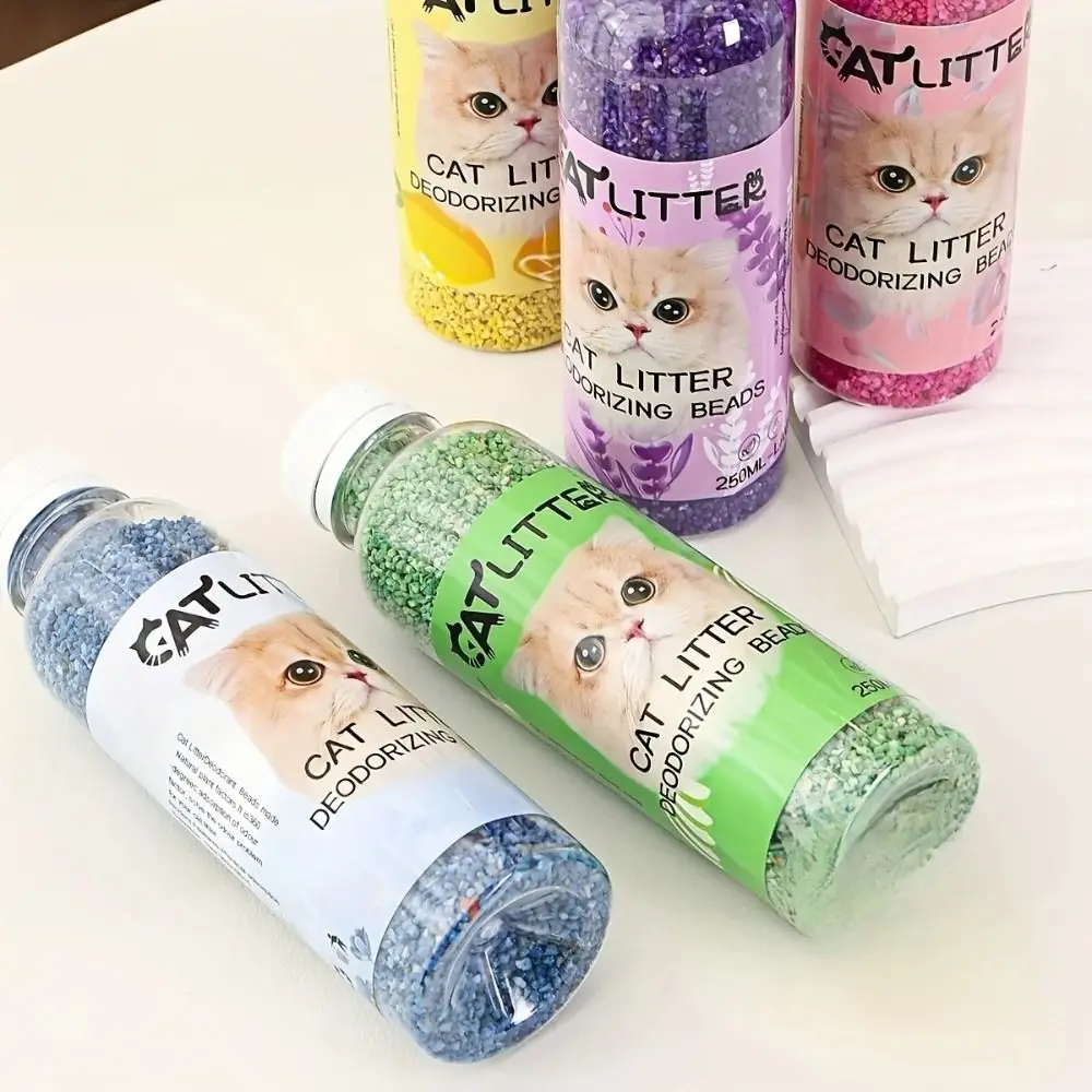 2025 Smell Comfortable Cat Litter Deodorizing Beads Aromatic Pure Natural Kitten Toilet Cleaning Deodorization Pet Odor Absorbs