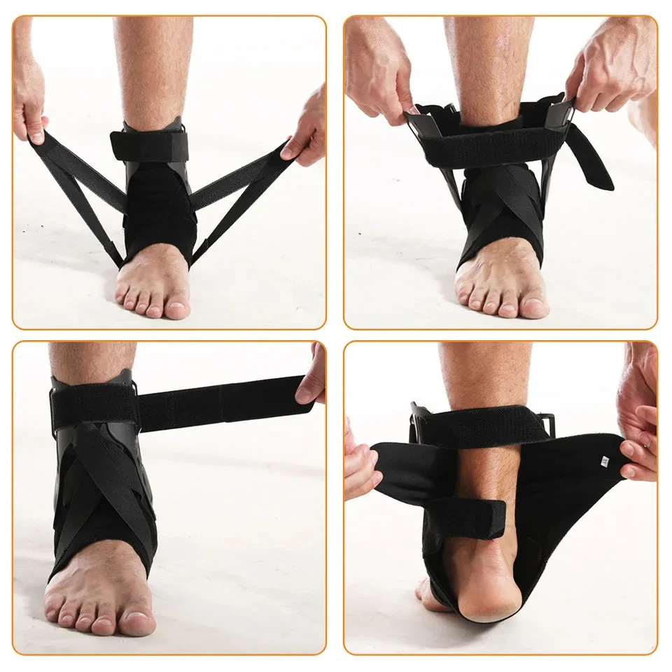 1Pcs Adjustable Sports Ankle Compression Support Ankle Sprained Brace Joint Protector for Cycling Running Basketball Soccer