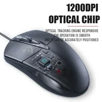 Mouse USB Optical Wired Mouse Laptop Home Office Anti Slip Roller 3D 1200DPI Game Mause Computer Accessories for PC Desktop 5