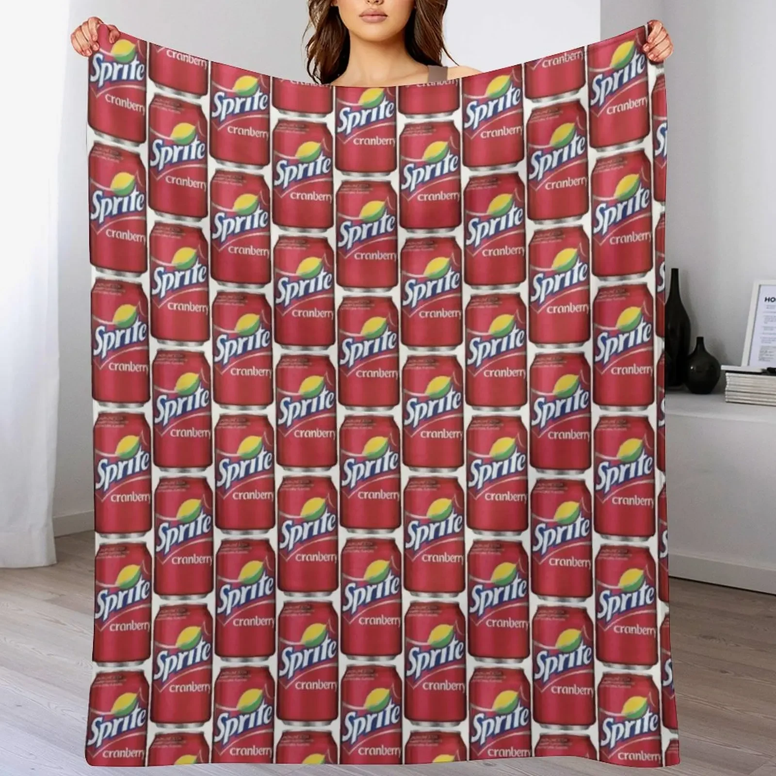 Sprite Cranberry Throw Blanket Summer Cool Breathable Blanket for Sleeping