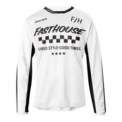 Summer MTB Road Motocross Shirt Men Breathable Mountain Bike Mtb Long Sleeve Racing  Quick-drying Cycling Jersey