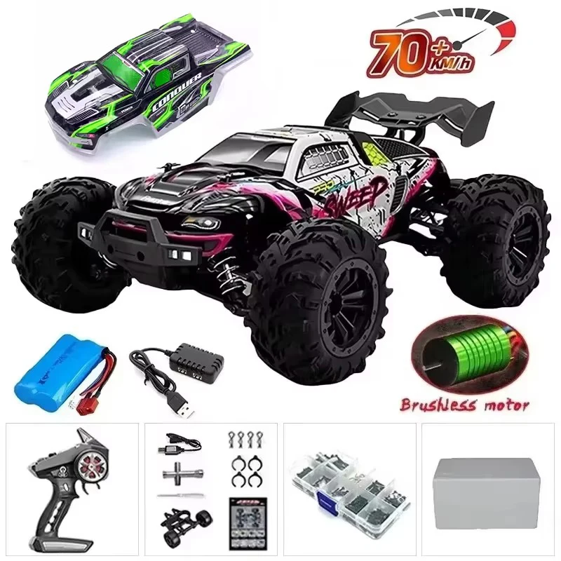 Christmas Gift 1:16 70Km/h or 50Km/h Four-wheel Drive RC Car Remote Control Car High Speed Drift Racing Car Adult Children Toys