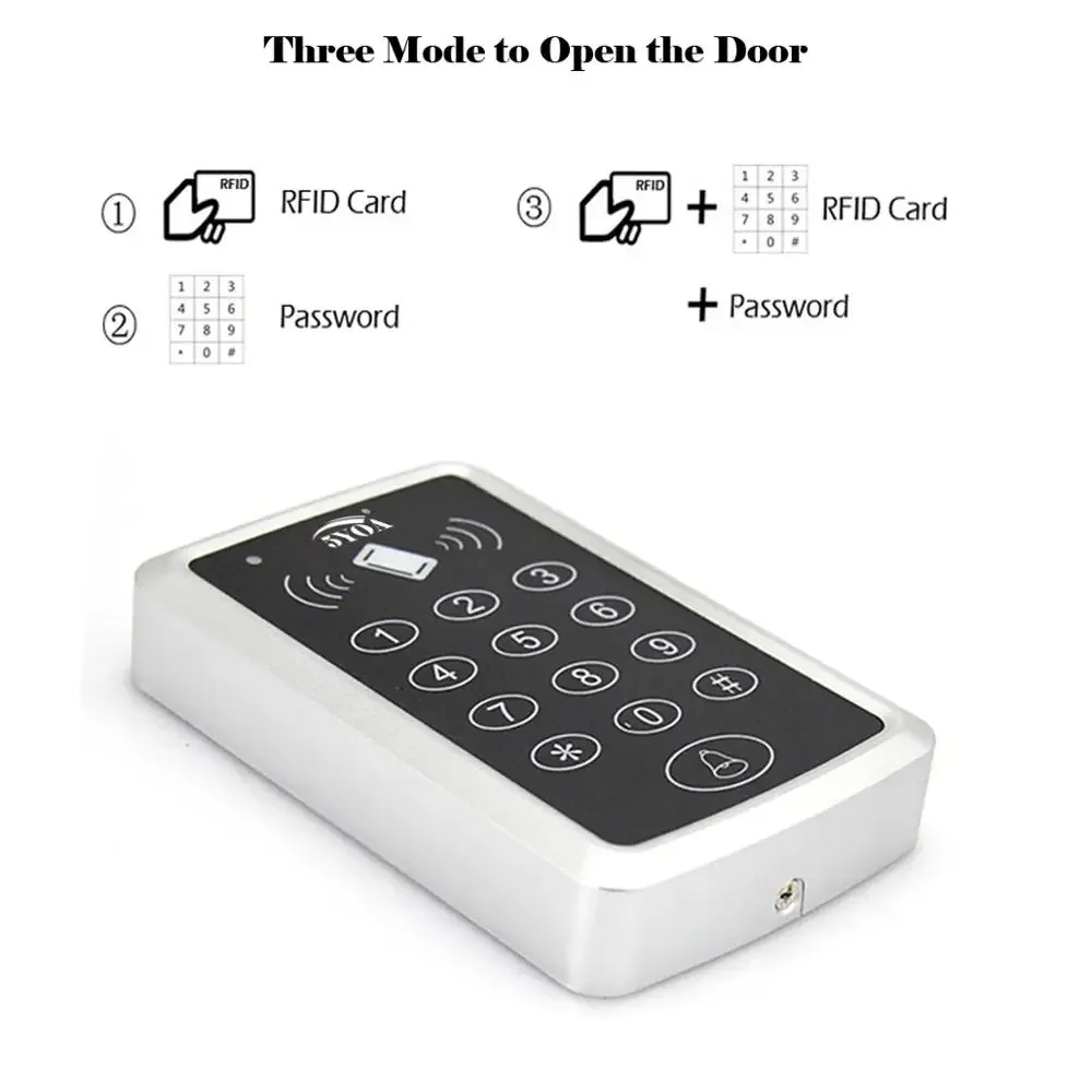 5YOA 125KHz RFID Access Control Keypad EM Card Reader Door Access Control System Door Lock Opener Keyboard System
