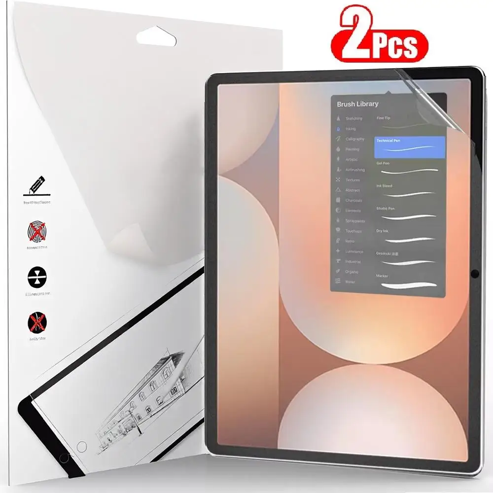 2PCS Feel Paper Film For SAMSUNG Tab S9 S10 FE A9 A11 Plus S