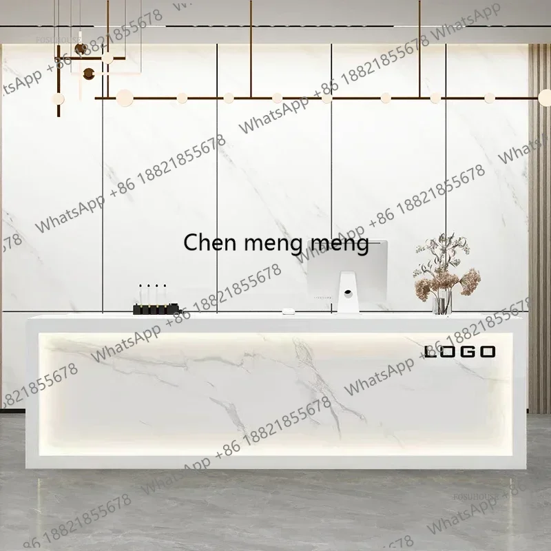 

Modern Simple Creative Reception Desks Beauty Salon Small Shop Counter Hotel Front Desk Reception Counter Desk Office Furniture