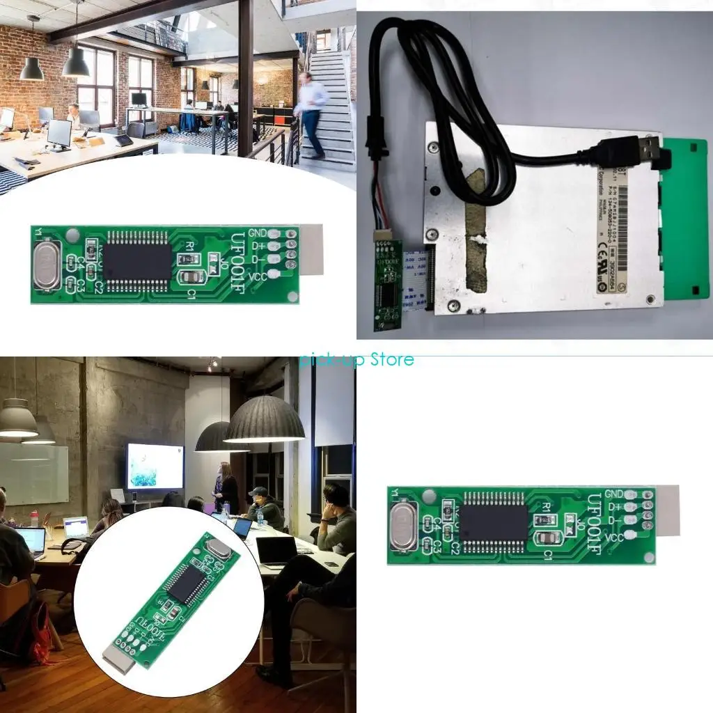 

Q5WA 1PC 1.44MB 3.5" Floppy Drive Connector USB to 26 Pin Adapter PCB Board