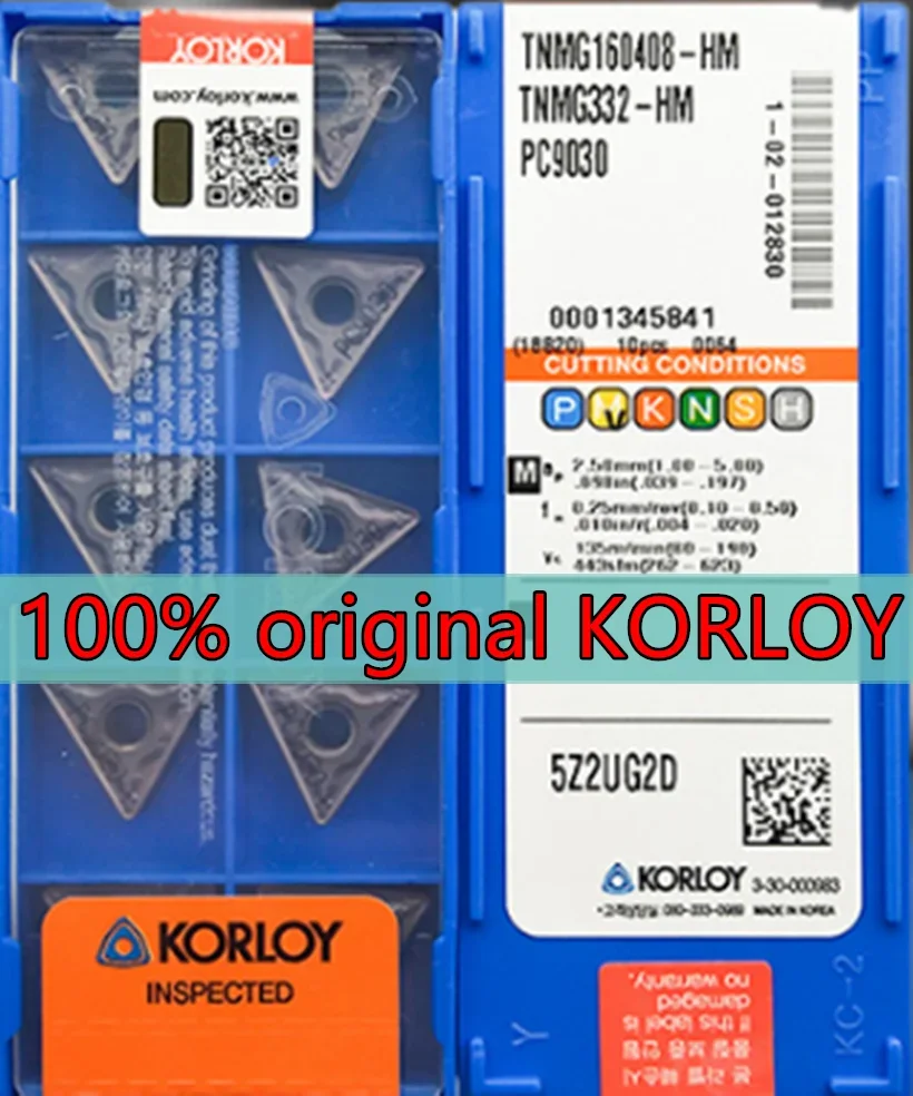 TNMG 160404   TNMG 160408   HM HS HA GS PC9030 100 % originaler Hartmetalleinsatz. Verarbeitung: Edelstahl