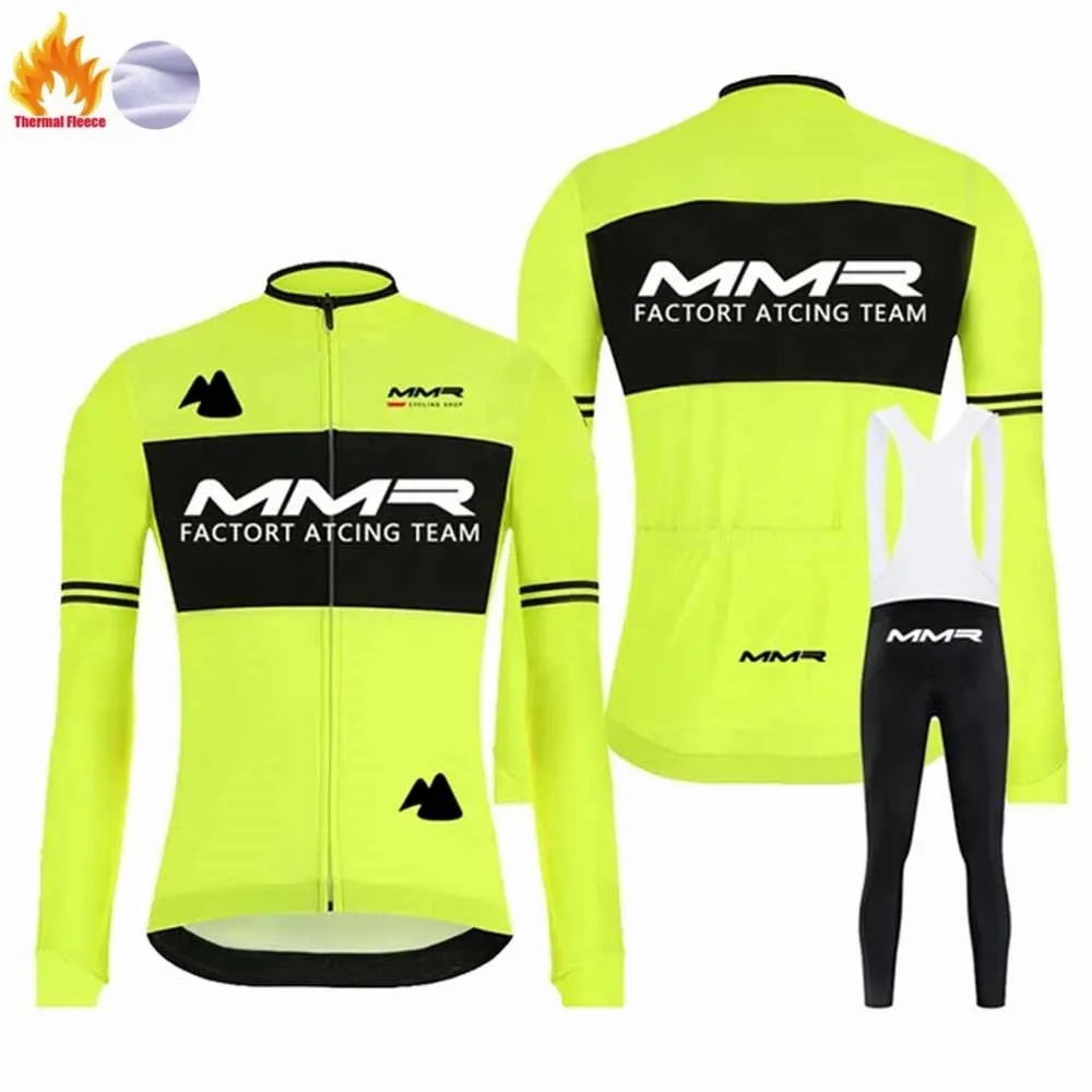 

New Bicycle MMR Winter Fleece Men's Long Sleeve Cycling Jersey Clothing Warm Comfortable Jacket Cycle Road Ciclismo Uniform