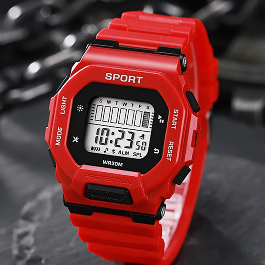 Sport Men's Watch Multifunction Electronic Watch for Kids Boys Teen Student Children LED Digital Wristwatch Military Clock Gifts