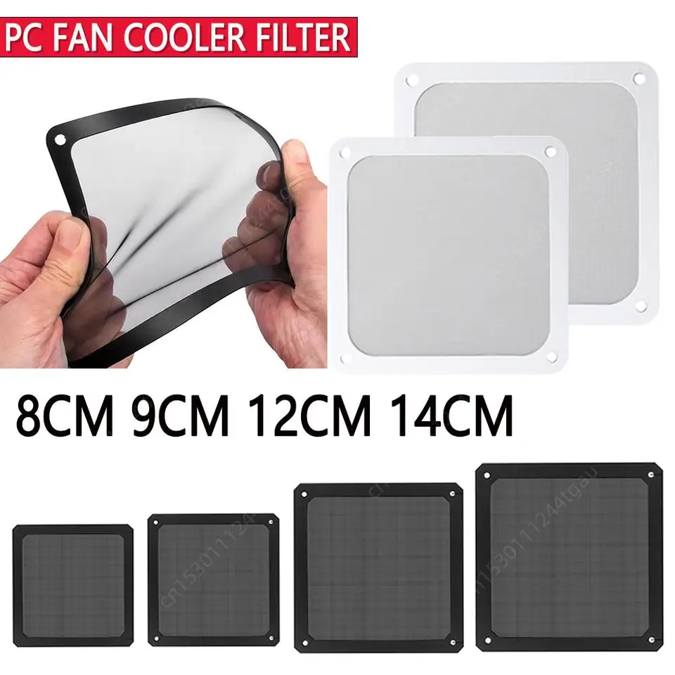 8-14cm Chassis Poeira Filtro Quadro Magnético Dustproof Mesh Cover