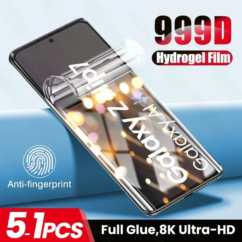 

5-1Pcs Full Glue Coverage Hydrogel Film for Samsung Galaxy Z Flip7 5G Outer Screen Protector Case Samsungs Sumsung ZFlip7 Flip 7