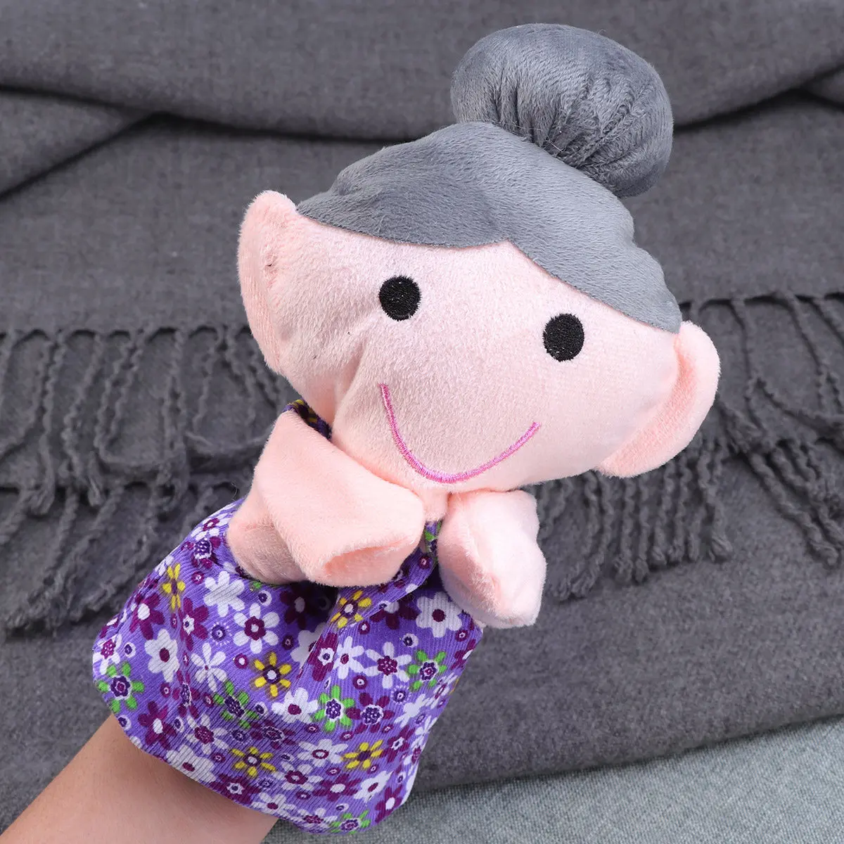 Family Members Hand Puppet Finger Puppets Toys for Babies Baby Girl Grandmother
