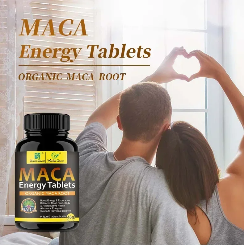 1 bottle of maca capsules with natural ingredients to regulate immunity and improve sleep quality