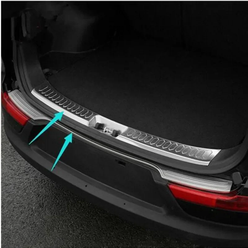 

For KIA SportageR Sportage R 2011-2017 high quality rear door sill plate / bumper protector, 304 brushed