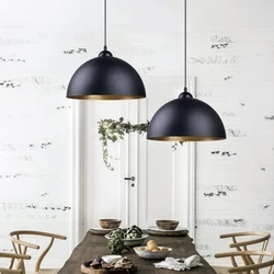 Retro Industrial Pendant Light Shade Nordic Black Metal Cage Lighting Fixture Iron Loft Kitchen Vintage Adjustable Hanging Lamps