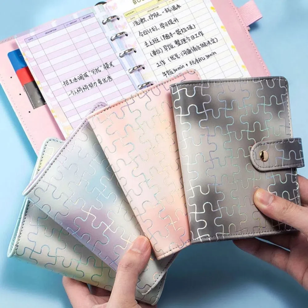 PU Leather Budget Binder Planner A7 Wallet Organizer Money Savings Challenges Daily Weekly Cash Envelopes