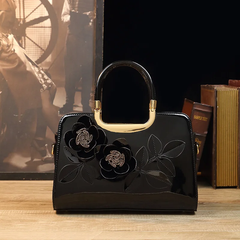 Leather Tote Handbag Purse CrossBody Bag Patent Shoulder Fashion Leopard Print Handbags for Women Designer Luxury