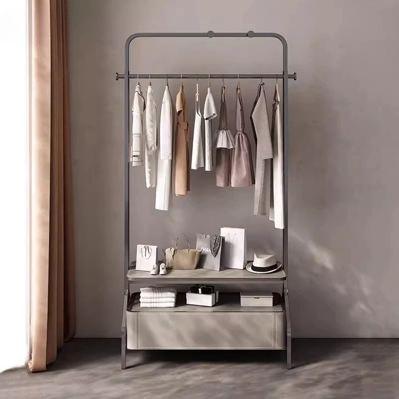 

Floor Modern Coat Racks Wooden Standing Clothes Space Saving Open Luxury Hotel Coat Racks Hanging Perchero Living Room Furniture