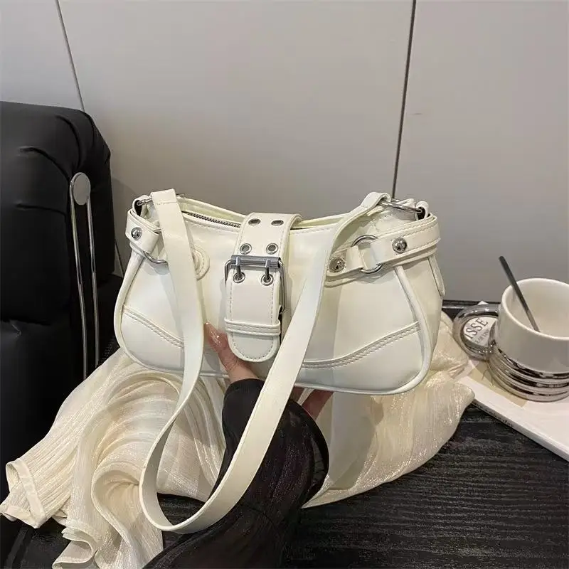 Taschen für Damen 2025, neue trendige und vielseitige Retro-Hot-Girl-Achseltasche, Nischentextur, Halbmondtasche, einzelne Schulter-Crossbody-Tasche – Detail 19