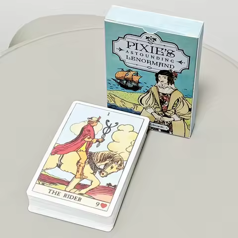36 Pcs Cards Pixie's Astounding Lenormand 9*6cm Created with Artwork From The Smith-Waite Tarot Deck and “The Golden Vanity"