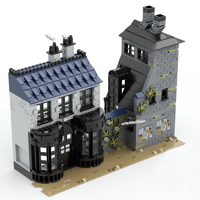 Bloques de construcción de película mágica para niños, juguete Modular de película mágica de Harry, modelo Knockturn Alley, ideas creativas, regalo de cumpleaños, piezas, 3043