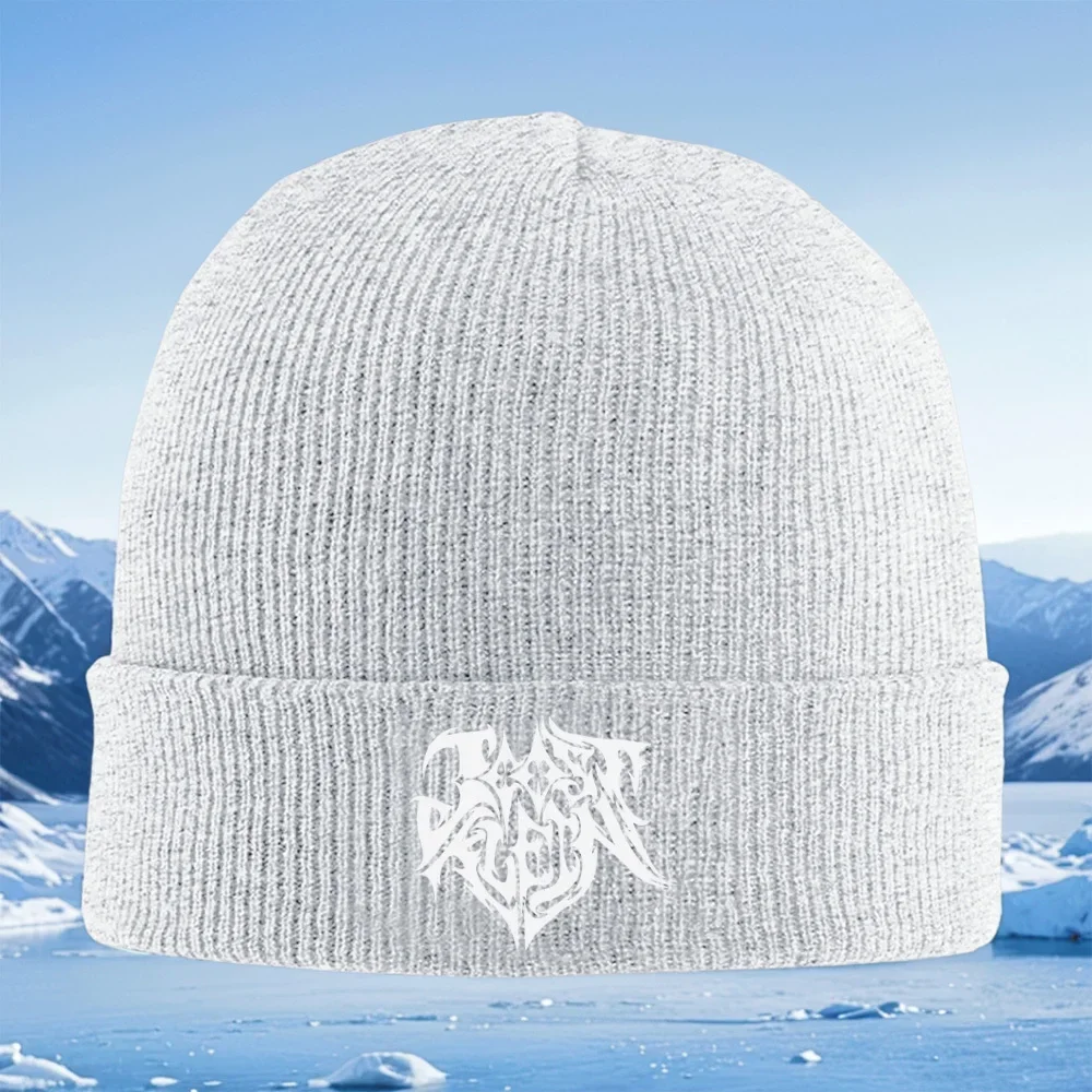 مجردة أنيقة منحنيات بيضاء خلفية سوداء الرجال النساء للجنسين محبوك قبعة قبعة صوفية قبعة الشتاء الحرارية الدافئة عيد الميلاد Ou