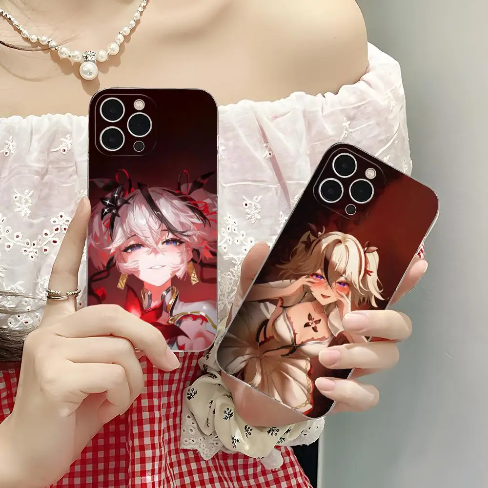 

Чехол для телефона Wuthering Waves Camellya для iPhone 16, 15, 14, 13, 12, 11 X XR XS 8 6 Pro Max Plus, мини-прозрачный цветной защитный чехол