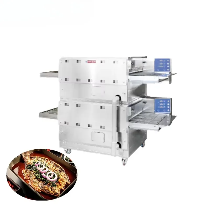 Commercial Baking Equipment For Restaurant Fish Grill Free Stand Conveyor Electric Fish Oven