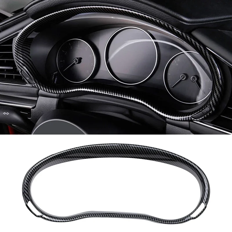 

Trim Carbon Fiber Style Dash Board Cover for Mazda CX30 CX-30 2020 2021 2022 Mazda 3 Car Accessories Interior Tools