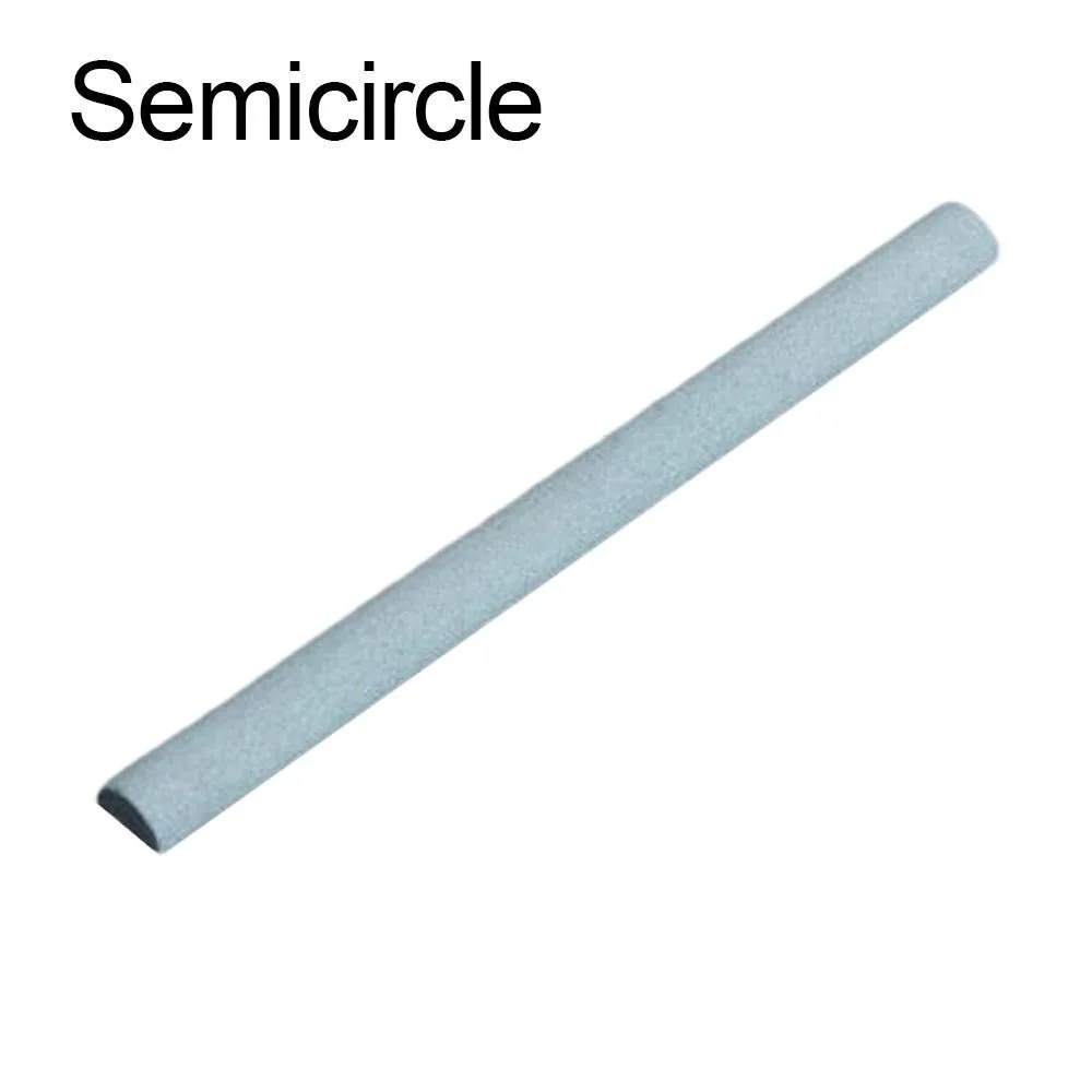 Portable 320 Grit Whetstone Triangle Circle Oilstone Semicircle Square Sharpener Stone Glass