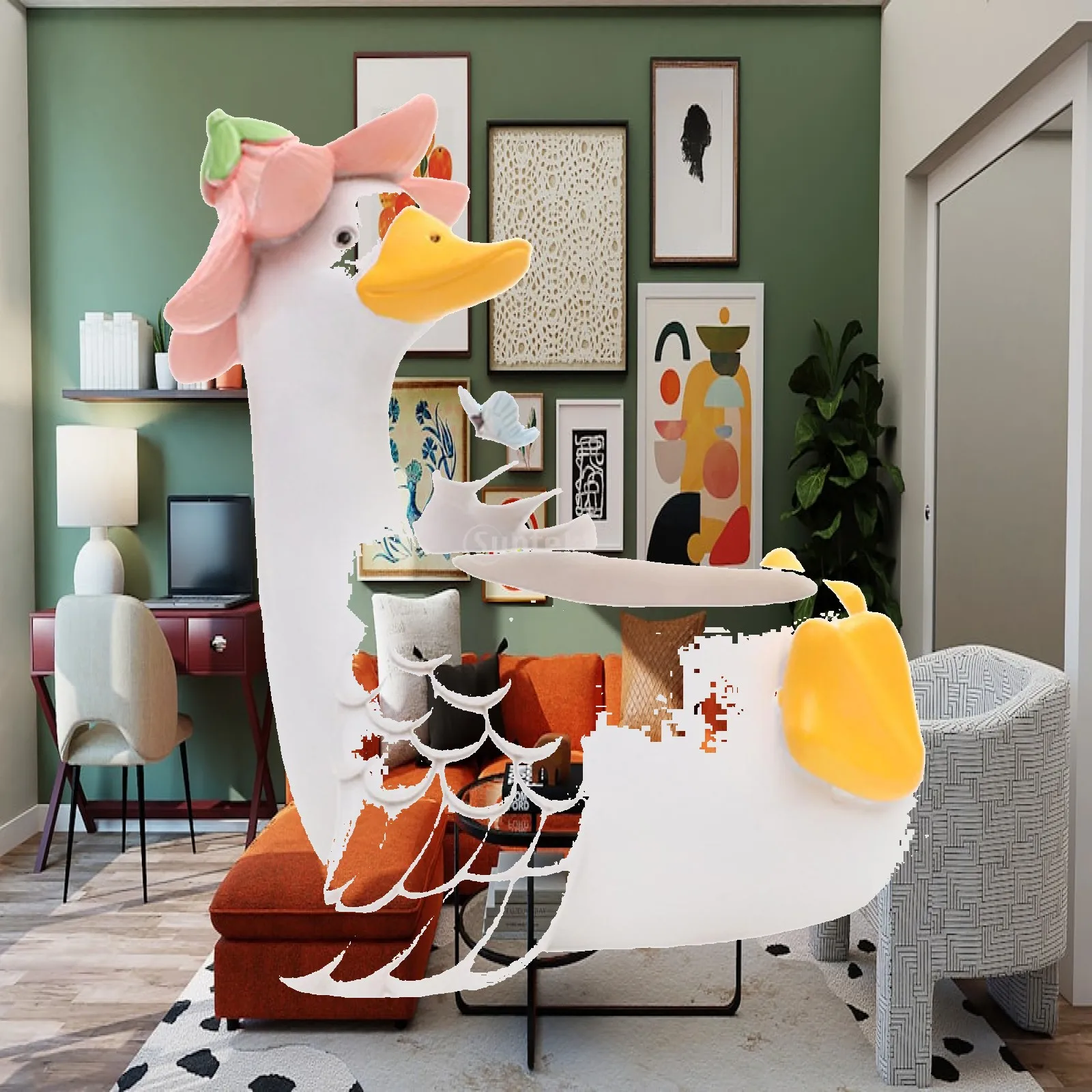 Goose Planter Goose Vase Flower Plant Pots Planter Vase for Garden Balcony Table Office