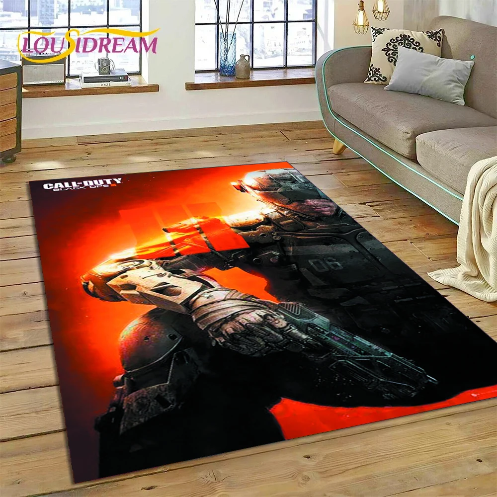 Call of Duty War Game Gamer COD Rug Carpet for Living Room Bedroom Home Decor,Floor Mat Non-slip Decoration for Sofa Doormat Kid